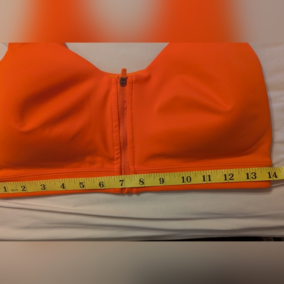 Old Navy Active Front Zip Coral Sports Bra 34D - Picture 7 of 8